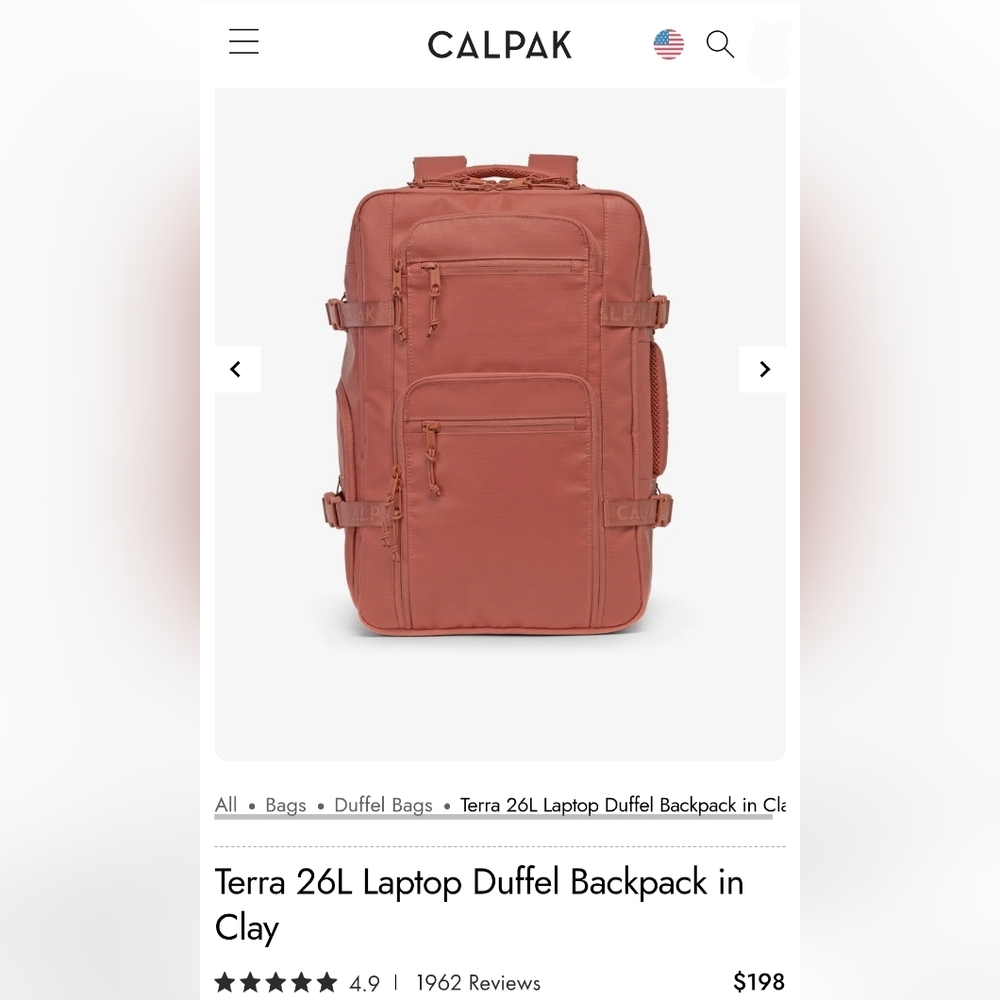 Calpak Terra 26L Backpack Duffel